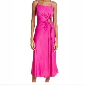 FARM Rio Pink Midi Dress
